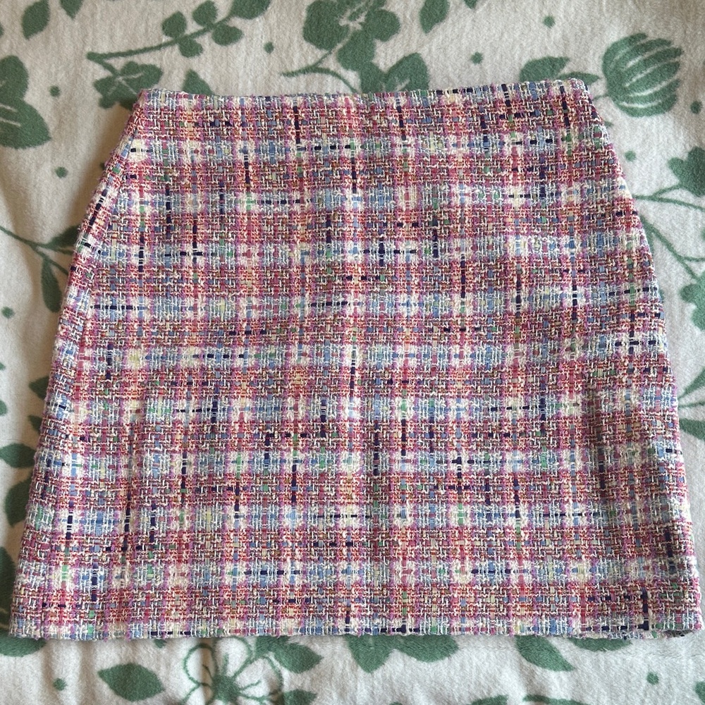LOFT Multicolor Tweed Skirt